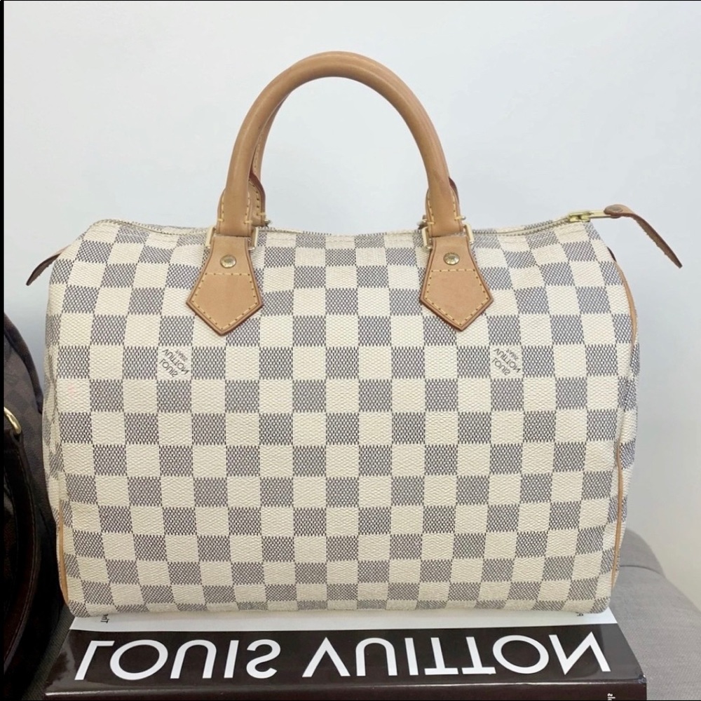 🦋✨AZUR SPEEDY✨🦋 Auth Louis Vuitton Damier 30 Bag - Picture 2 of 12